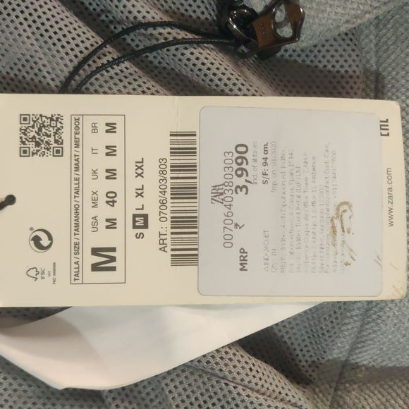 Zara men's biker jacket - Picture 7 of 7